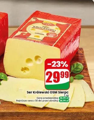 Ser Królewski OSM Sierpc promocja w Dino
