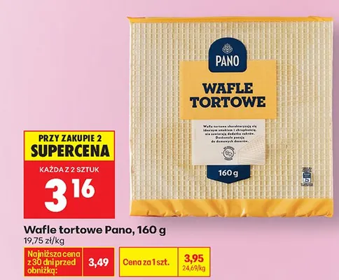 Wafle tortowe promocja w Biedronka