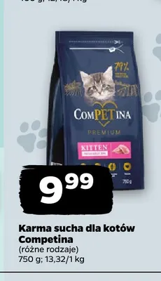 Karma sucha dla kotów Competina promocja w Netto
