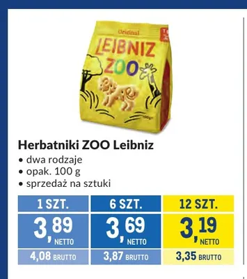 Herbatniki ZOO Leibniz promocja w Makro