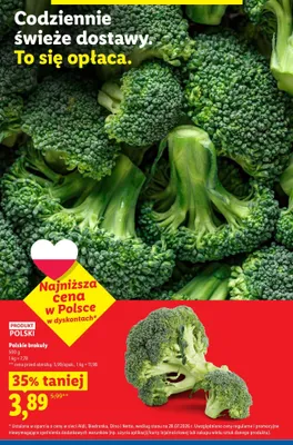 Brokuły polskie promocja w Lidl