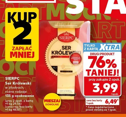 Ser Królewski w plastrach Sierpc promocja w Kaufland
