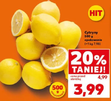 Cytryny promocja w Kaufland