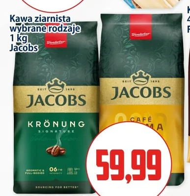 Kawa ziarnista Jacobs Krönung promocja w Kupiec