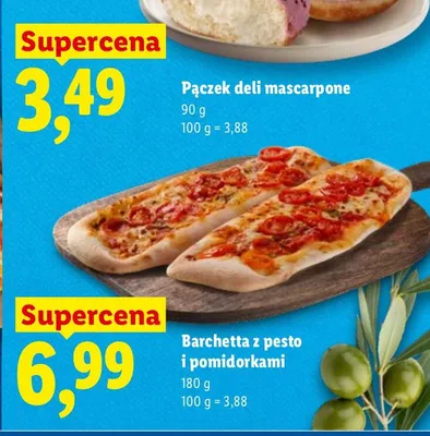 Barchetta z pesto i pomidorkami promocja w Lidl