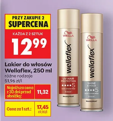 Lakier do włosów Wellaflex  promocja w Biedronka