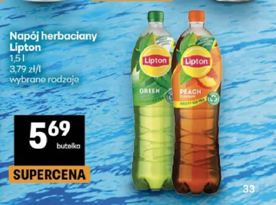 Napój herbaciany Lipton Green promocja w Delikatesy Centrum