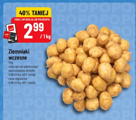 Ziemniaki wczesne promocja w POLOmarket
