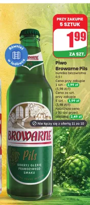 Piwo Browarne Pils promocja w Dino