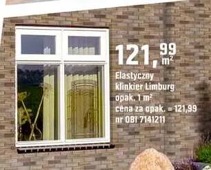 Elastyczny klinkier Limburg promocja w OBI