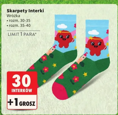 Skarpety Wróżka rozm. 30-35 promocja w Intermarche