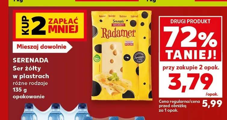 Ser żółty w plastrach Serenada Radamer promocja w Kaufland