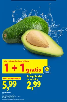 Awokado zielone promocja w Lidl