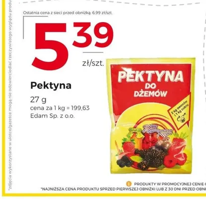 Pektyna do dżemów Edam promocja w Frac