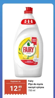 Płyn do mycia naczyń Fairy cytryna promocja w Biedronka