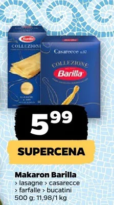 Makaron casarecce Barilla Collezione promocja w Netto