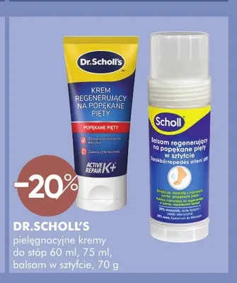 Krem regenerujący do stóp na popękane pięty Dr.Scholl's promocja w Super-Pharm