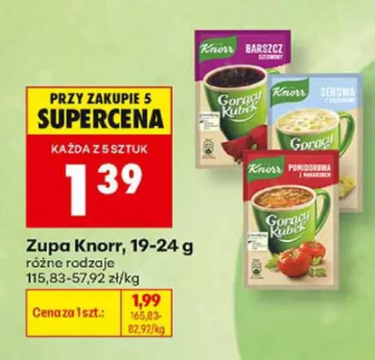 Zupa Knorr Gorący Kubek Barszcz czerwony promocja w Biedronka