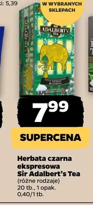 Herbata czarna ekspresowa Sir Adalbert's Tea promocja w Netto