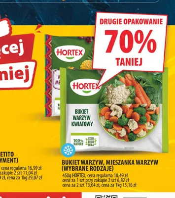 Bukiet warzyw kwiatowy Hortex promocja w Arhelan