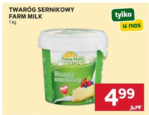 Twaróg sernikowy promocja w Stokrotka