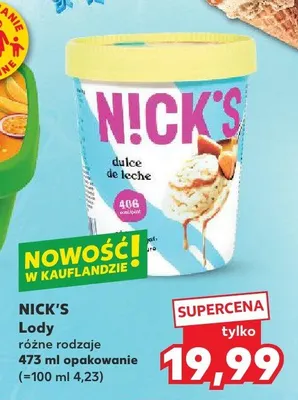 Lody różne rodzaje promocja w Kaufland