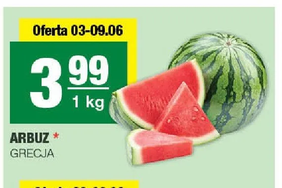 Arbuz Grecja promocja w SPAR