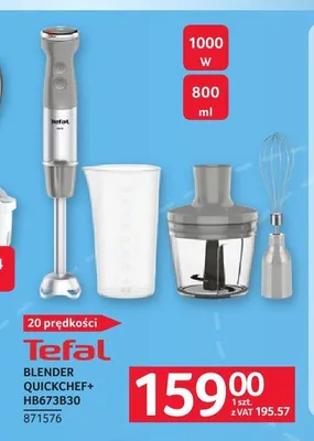 Blender Tefal Quickchef+ HB673B30 promocja w Selgros