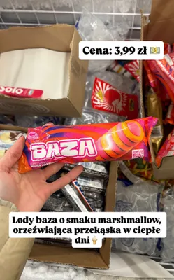 Lody baza o smaku marshmallow promocja w Dino