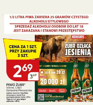 Piwo Żubr promocja w Chata Polska