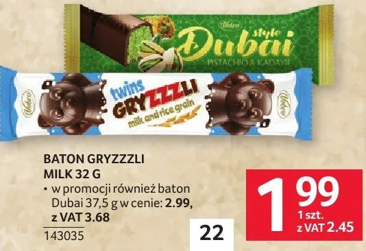 Baton Gryzzzzu Milk 32 g promocja w Selgros