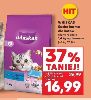 Sucha karma dla kotów Whiskas promocja w Kaufland