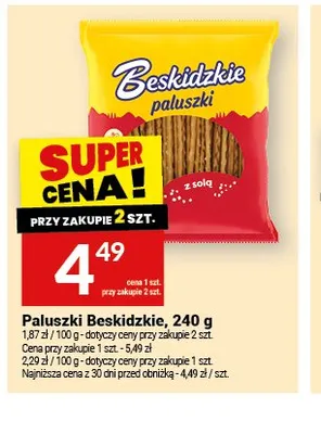 Paluszki Beskidzkie z solą promocja w Twój Market