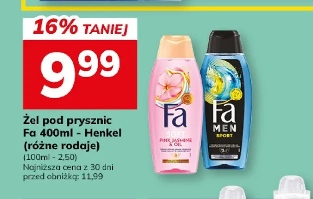 Żel pod prysznic Fa Men Sport promocja w Hitpol