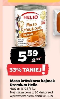 Masa krówkowa kajmak Premium Helio promocja w Netto