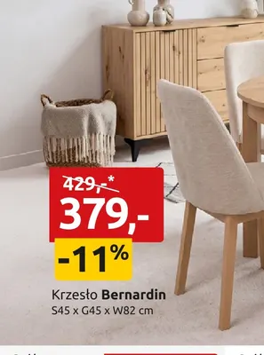 Krzesło Bernardin promocja w Black Red White