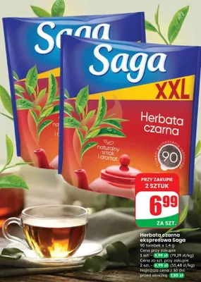 Herbata czarna ekspresowa promocja w Dino