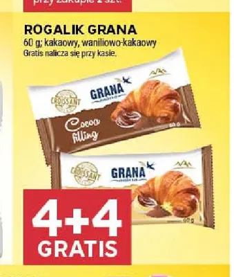 Rogalik Grana waniliowo-kakaowy promocja w Stokrotka