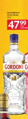 Gin Gordon's London Dry 37,5% promocja w Selgros