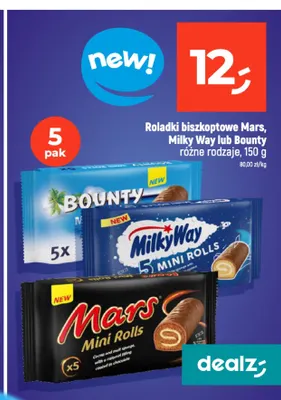 Roladki biszkoptowe z marcepanem promocja w Dealz
