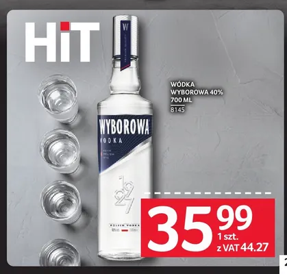 Wódka Wyborowa 40% promocja w Selgros