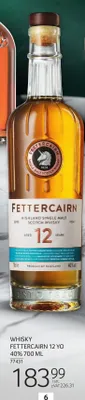 Whisky Fettercairn 12 YO promocja w Selgros
