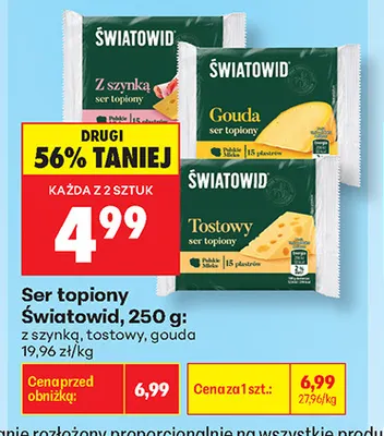 Ser topiony Światowid gouda promocja w Biedronka
