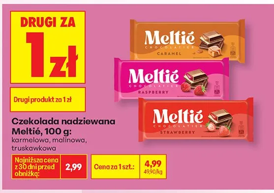 Czekolada nadziewana truskawkowa 100g promocja w Biedronka