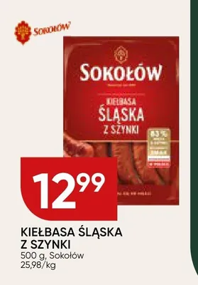 Kiełbasa śląska z szynki Sokołów promocja w Chata Polska
