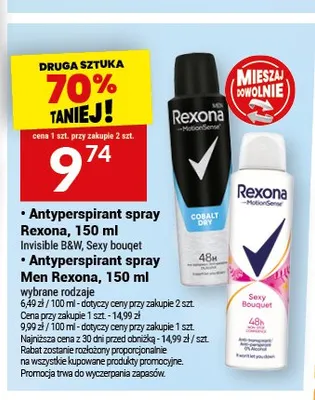 Antyperspirant spray Rexona Sexy bouqet promocja w Twój Market