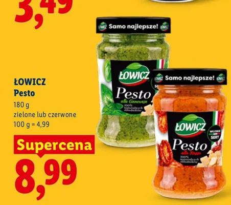 Pesto zielone Łowicz promocja w Lidl