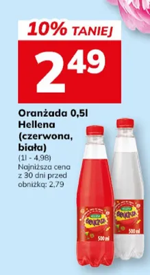 Oranżada Hellena (czerwona, biała) promocja w Hitpol