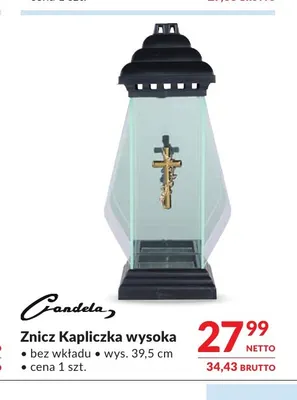 Znicz Kapliczka wysoka Candela promocja w Makro