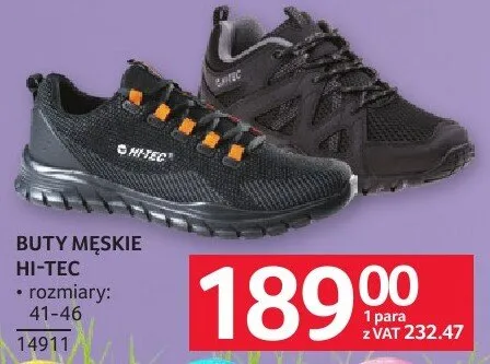 Buty męskie HI-TEC rozmiary 41-46 promocja w Selgros